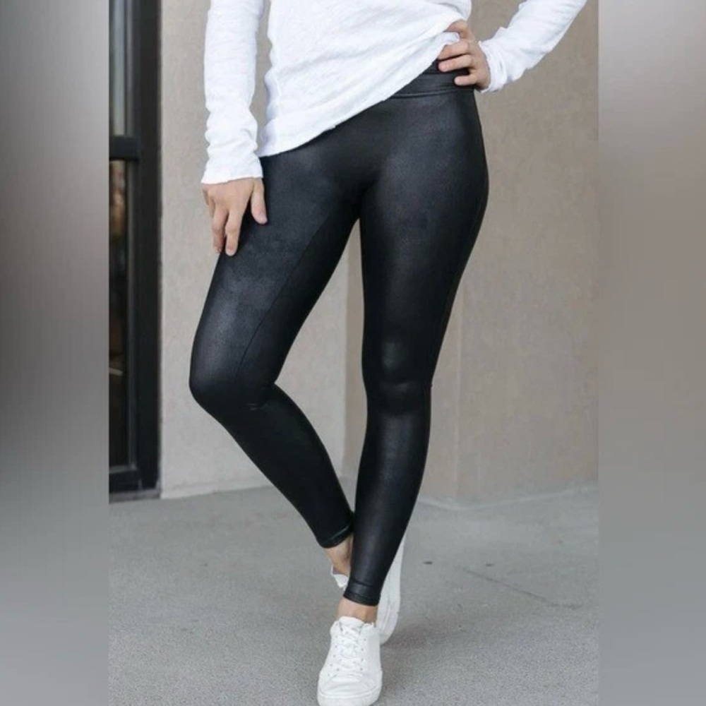 Spanx Faux Leather Shimmer Legging